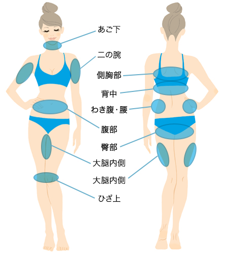 施術可能な部位